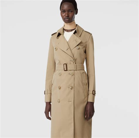 burberry long women trench wool lining|kensington trench coat burberry.